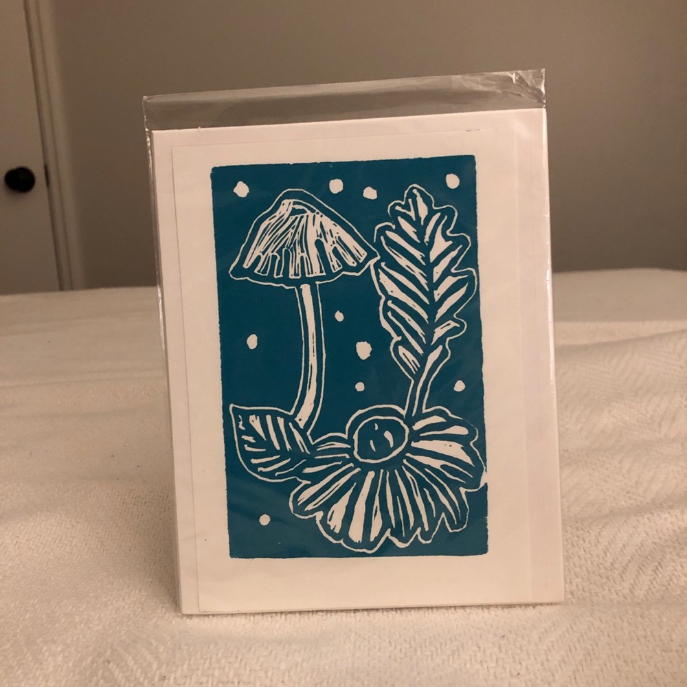 Teal Botanical Art Print